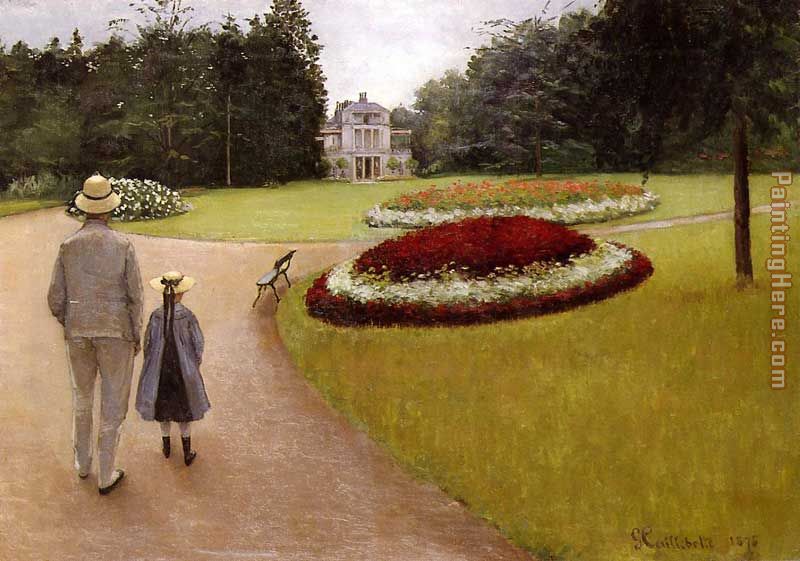Gustave Caillebotte The Park on the Caillebotte Property at Yerres